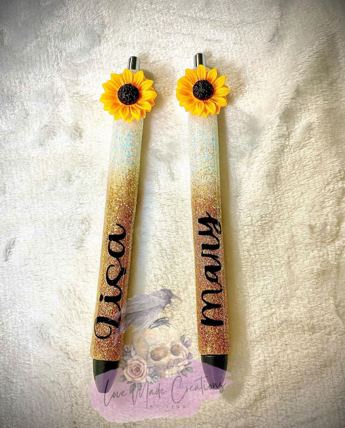 Sunflower Glitter Pen