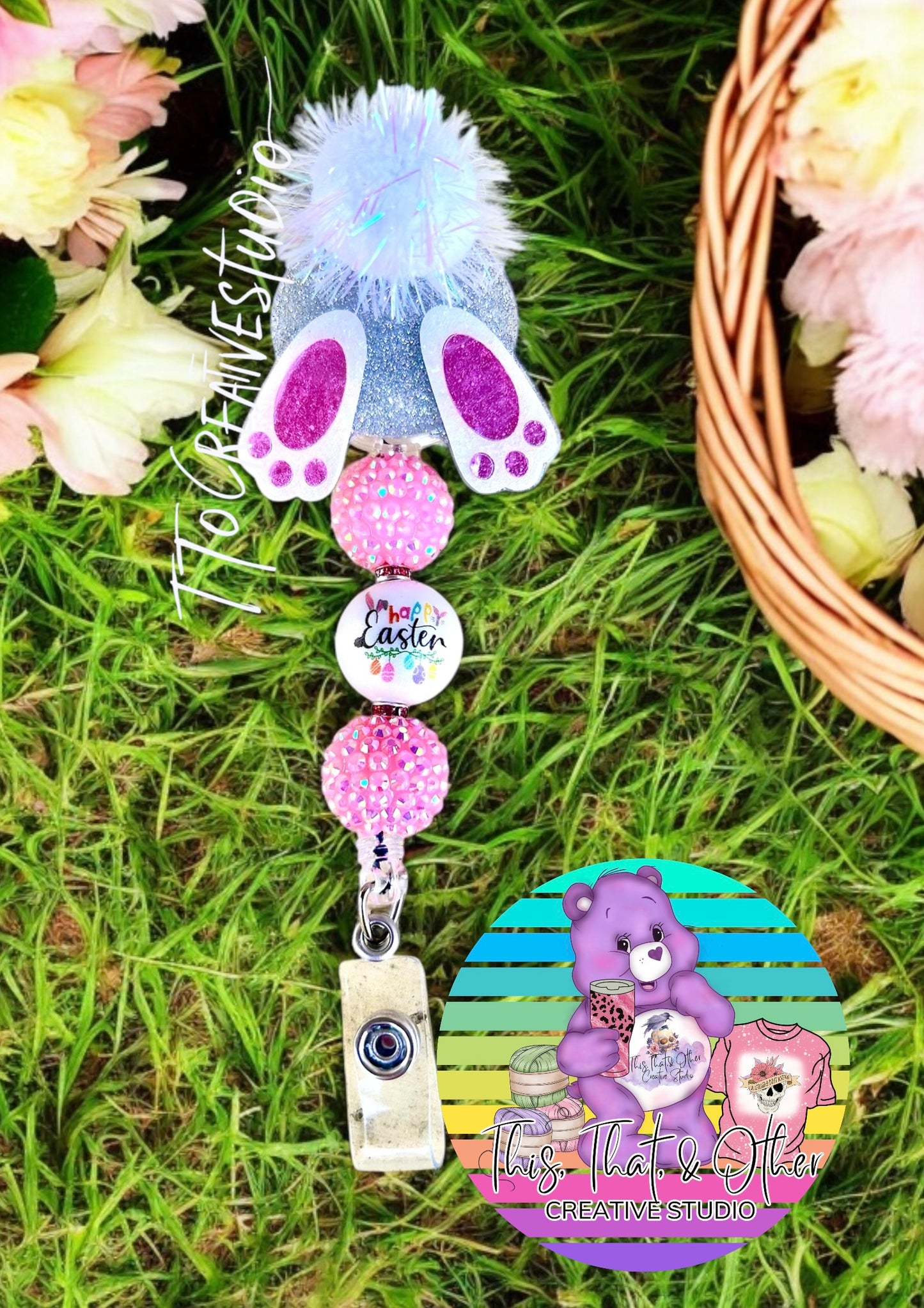 Bunny Butt Badge Reel