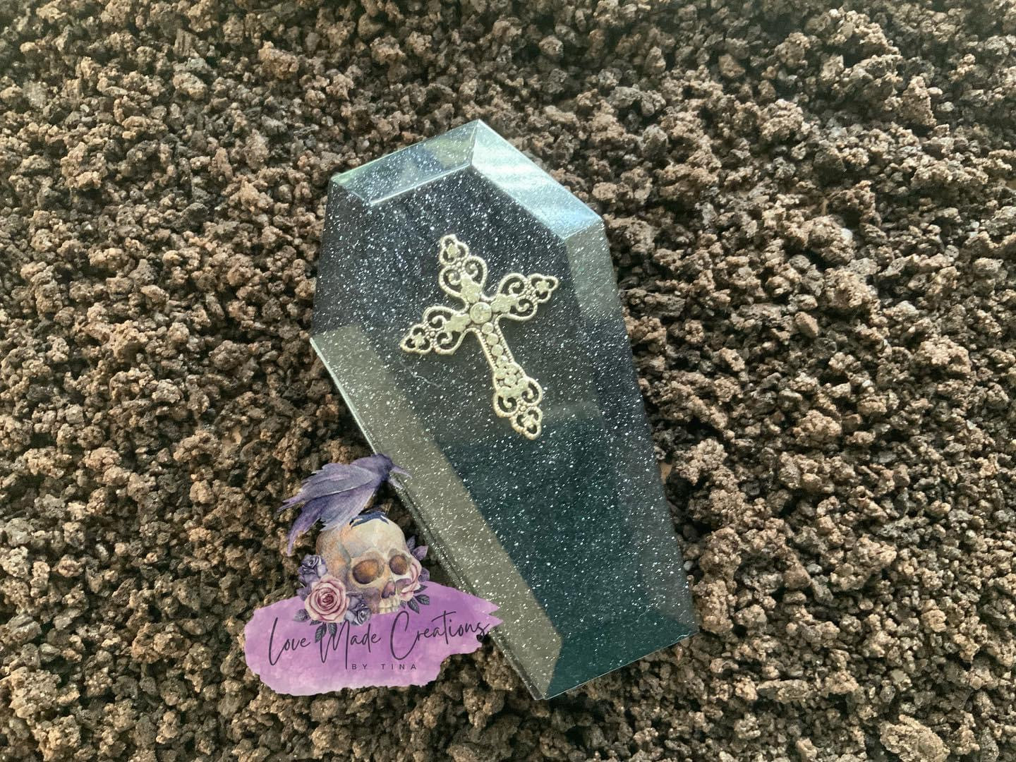 Coffin Hand Poured Trinket Box