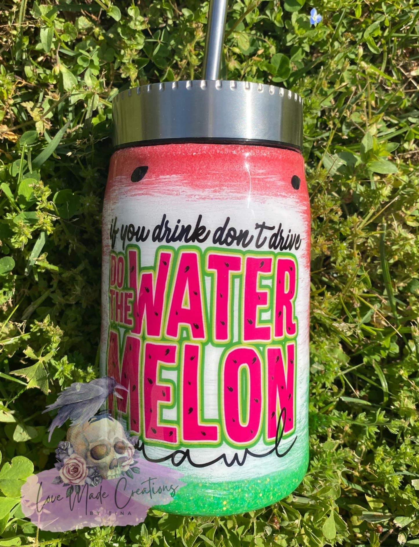 Summer Watermelon Crawl Tumbler