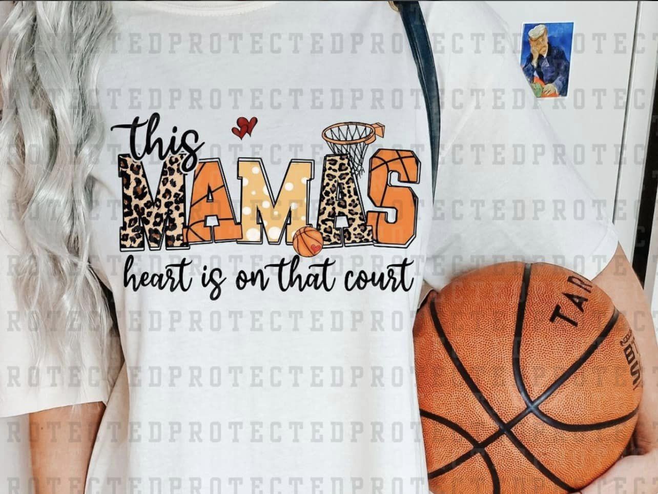 Basketball Heart on the Court Design