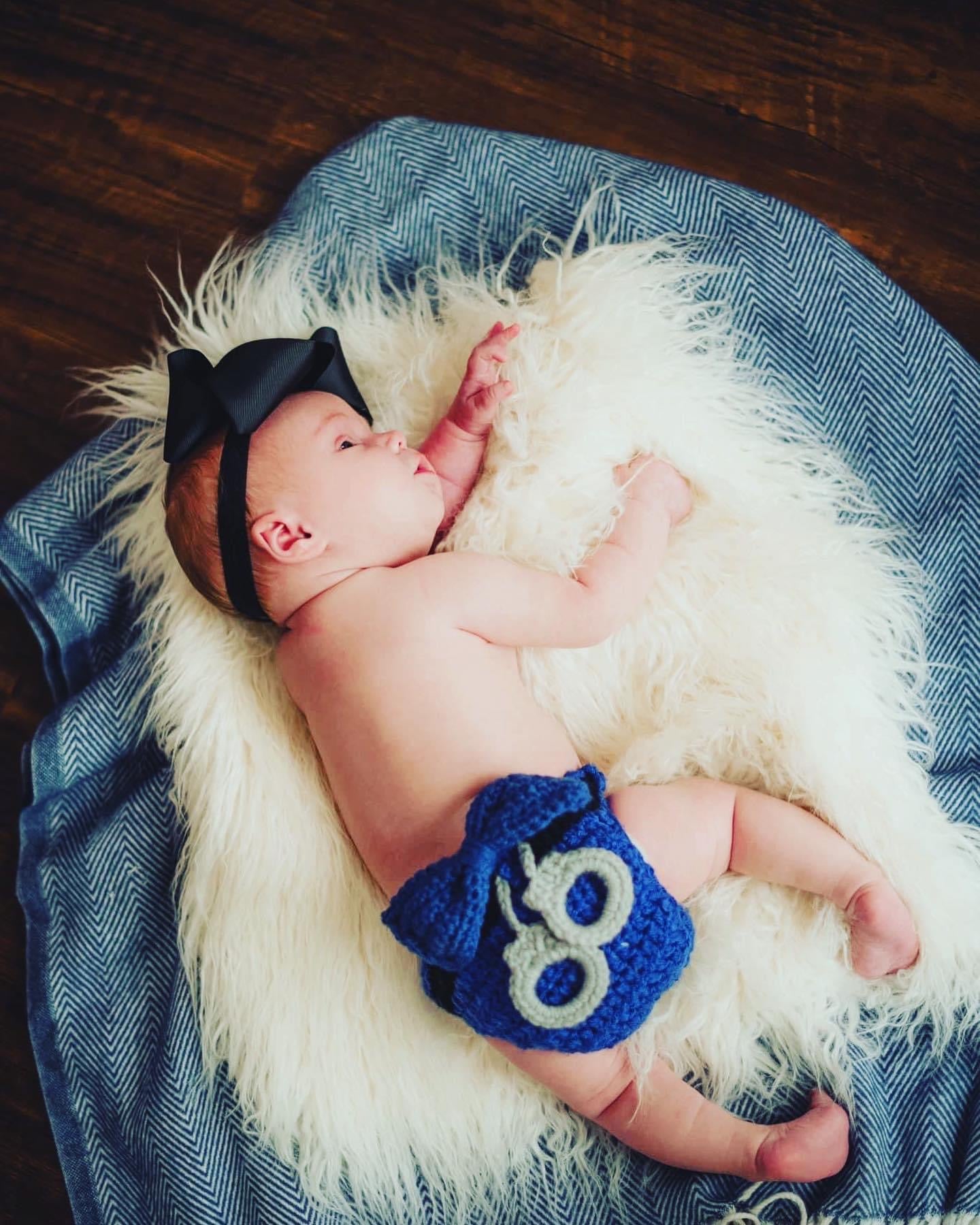 Little Officer Crochet Diaper Cover set