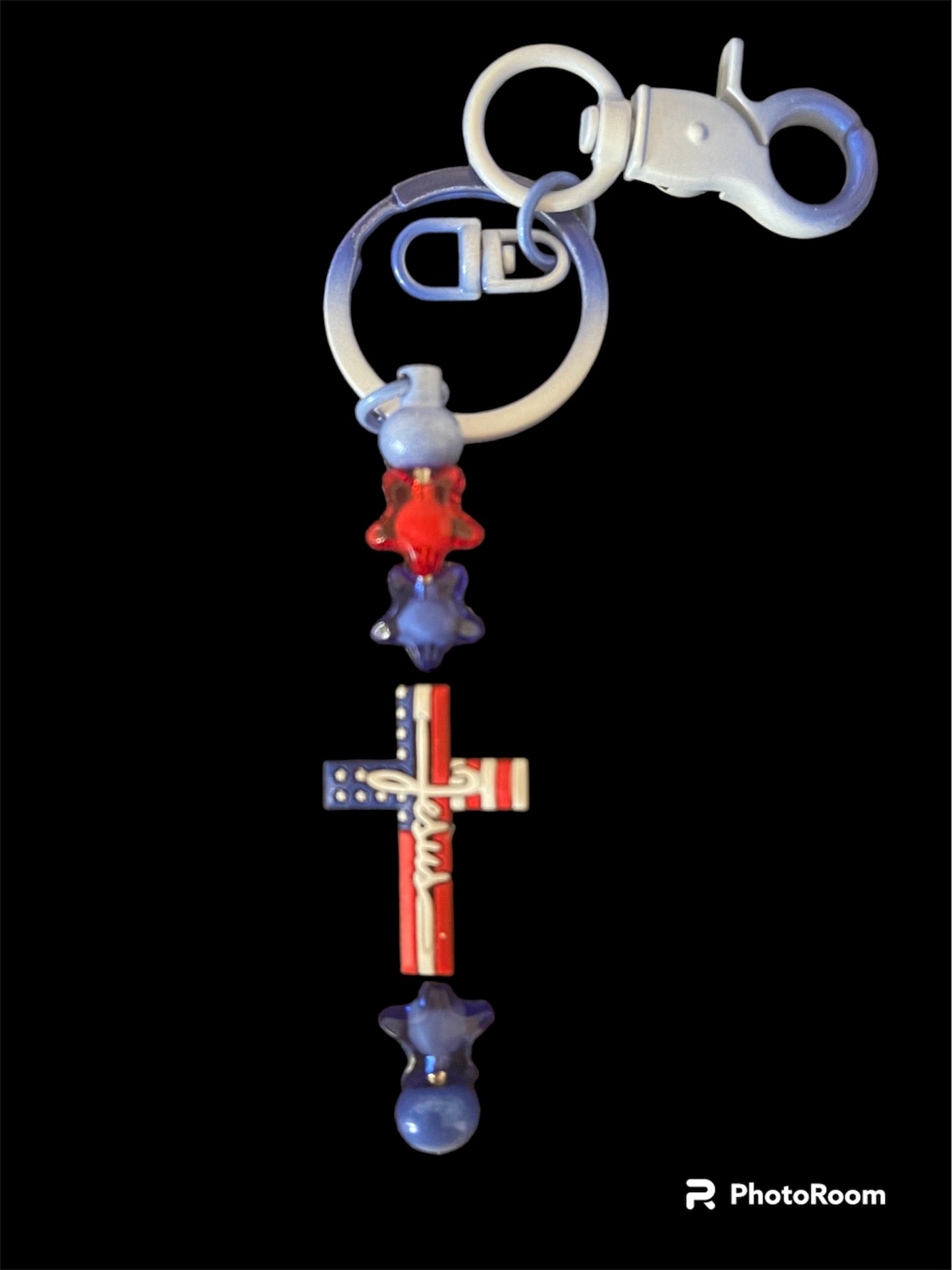 Patriotic Jesus Keychain