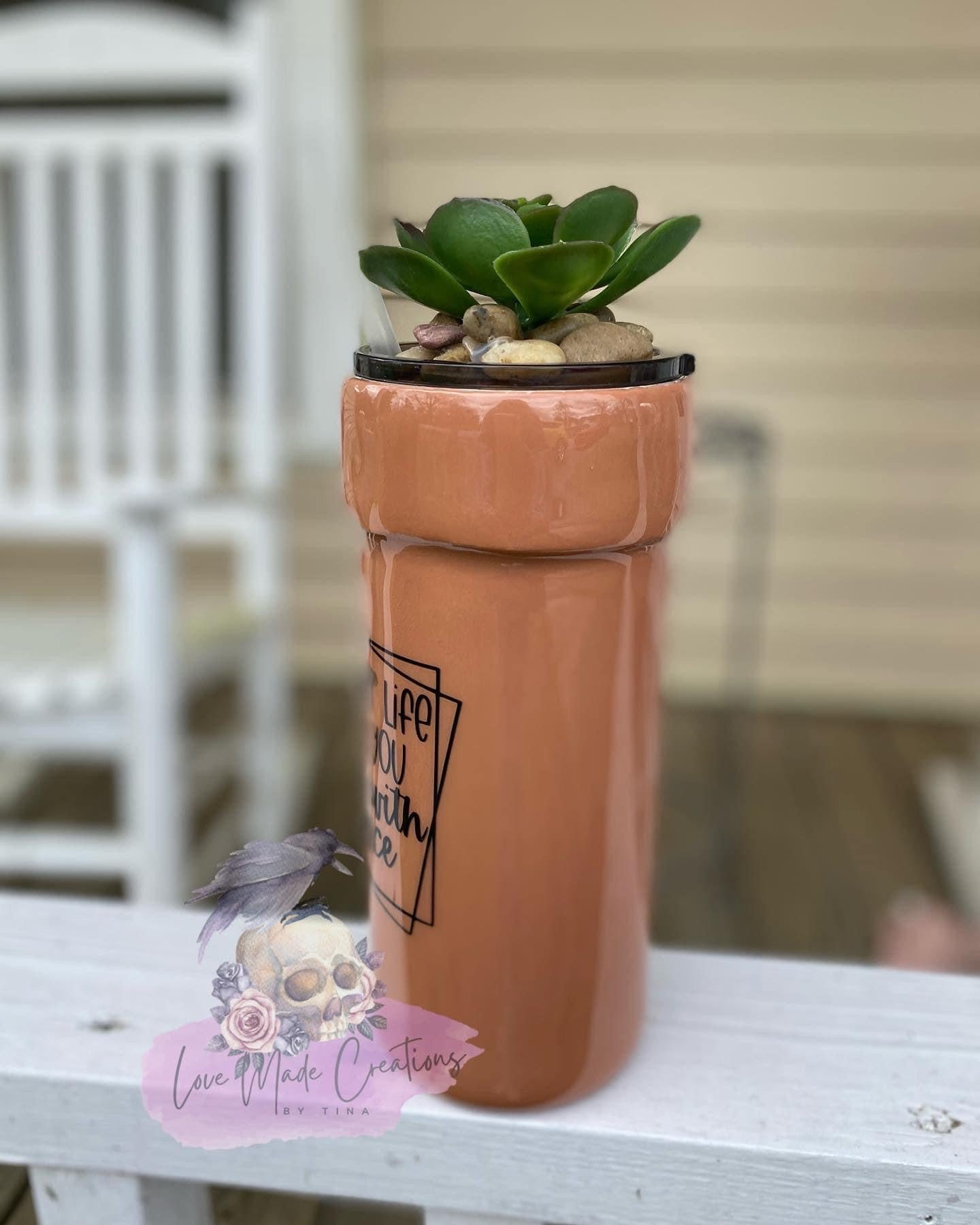 Bloom with Grace 3-D Planter Tumbler