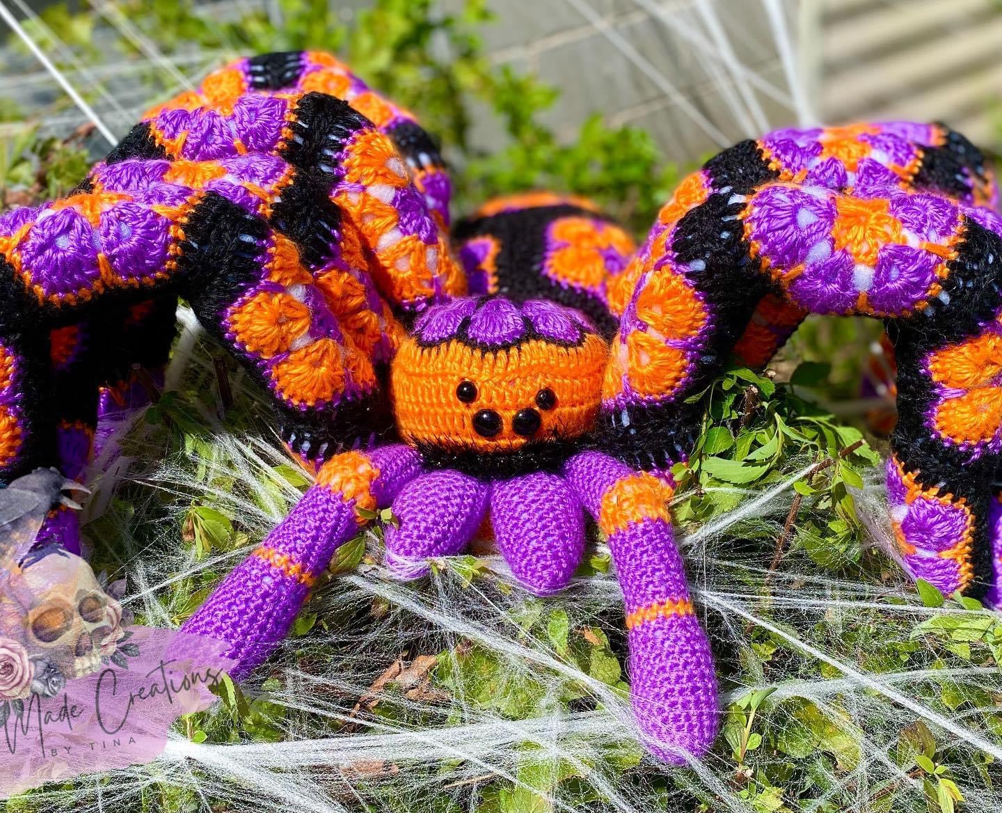 Large Crochet Spider Plush