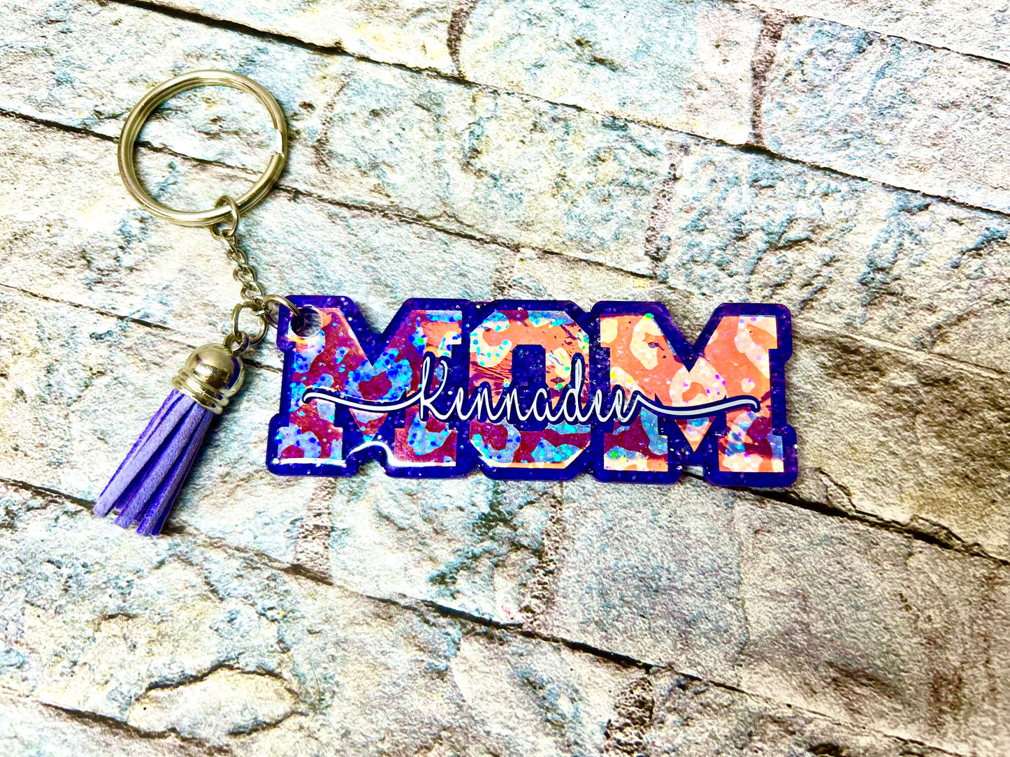 MOM personalized Keychain