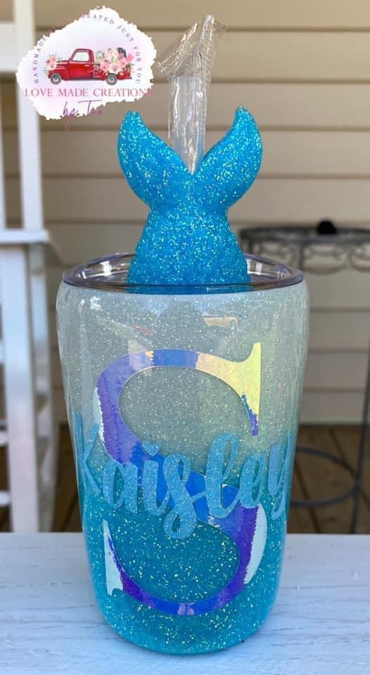 Mermaid Tail Straw Topper