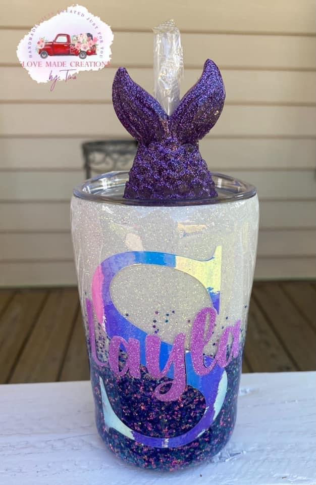 Mermaid Tail Straw Topper