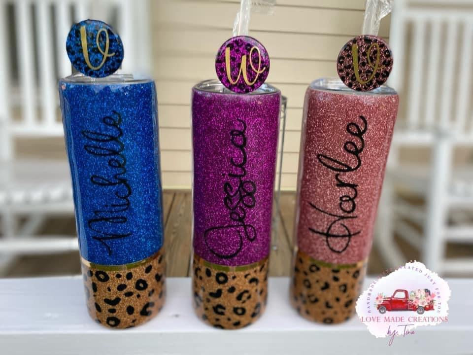 Monogram/Initial Straw Topper