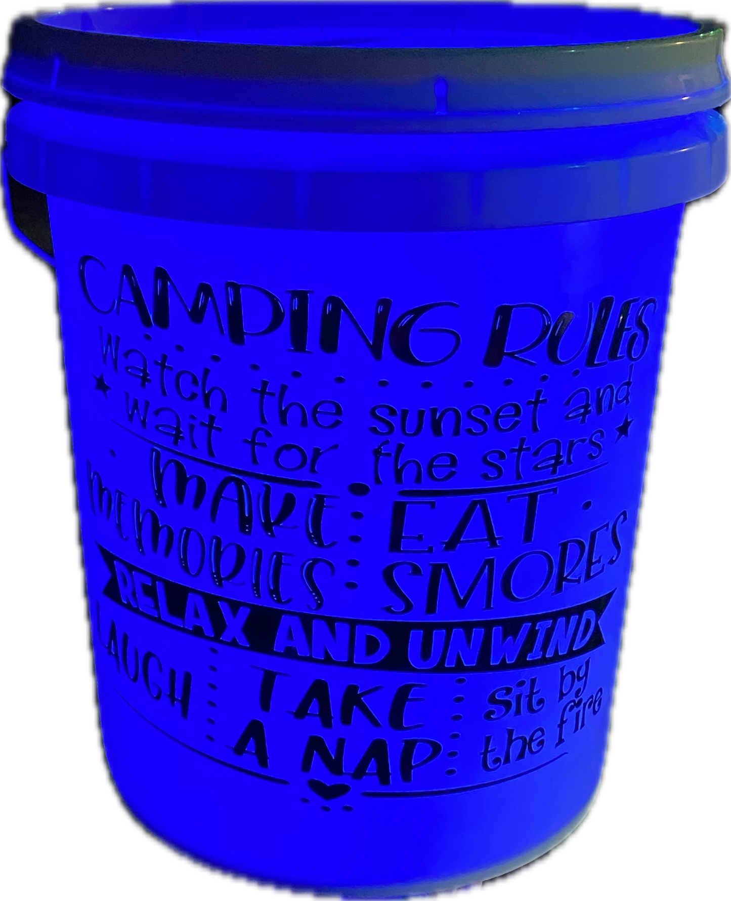 Camping Rules Camping Bucket