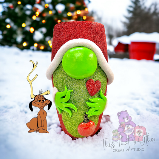 Christmas Grouch Gnome Tumbler