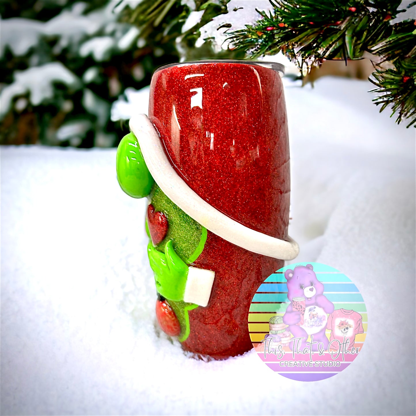 Christmas Grouch Gnome Tumbler