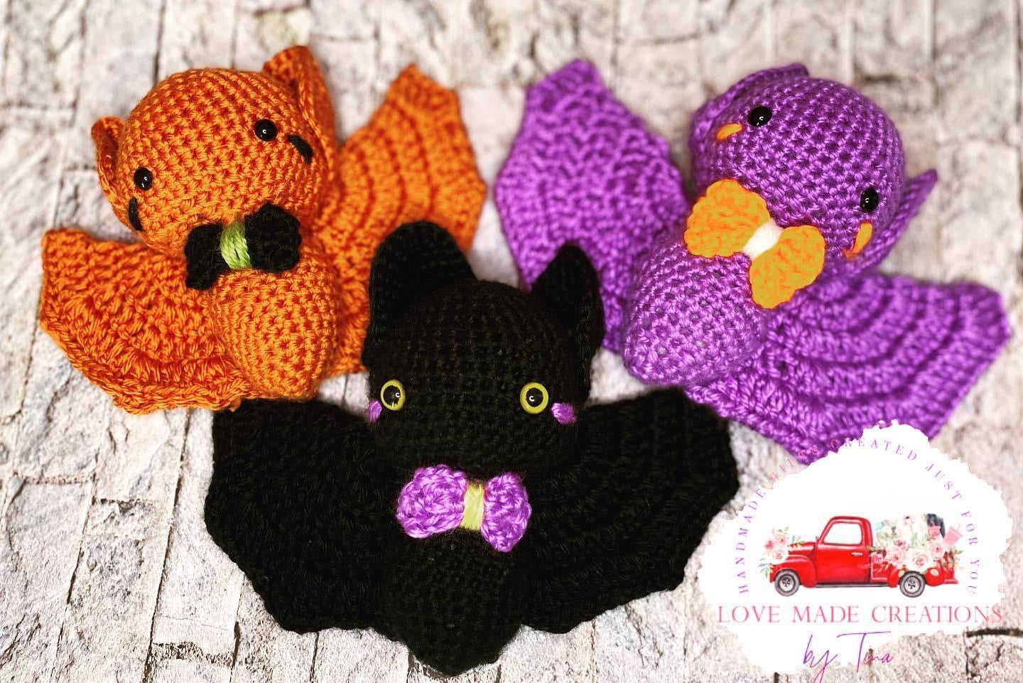 Hand Crocheted Mini Plush Bat