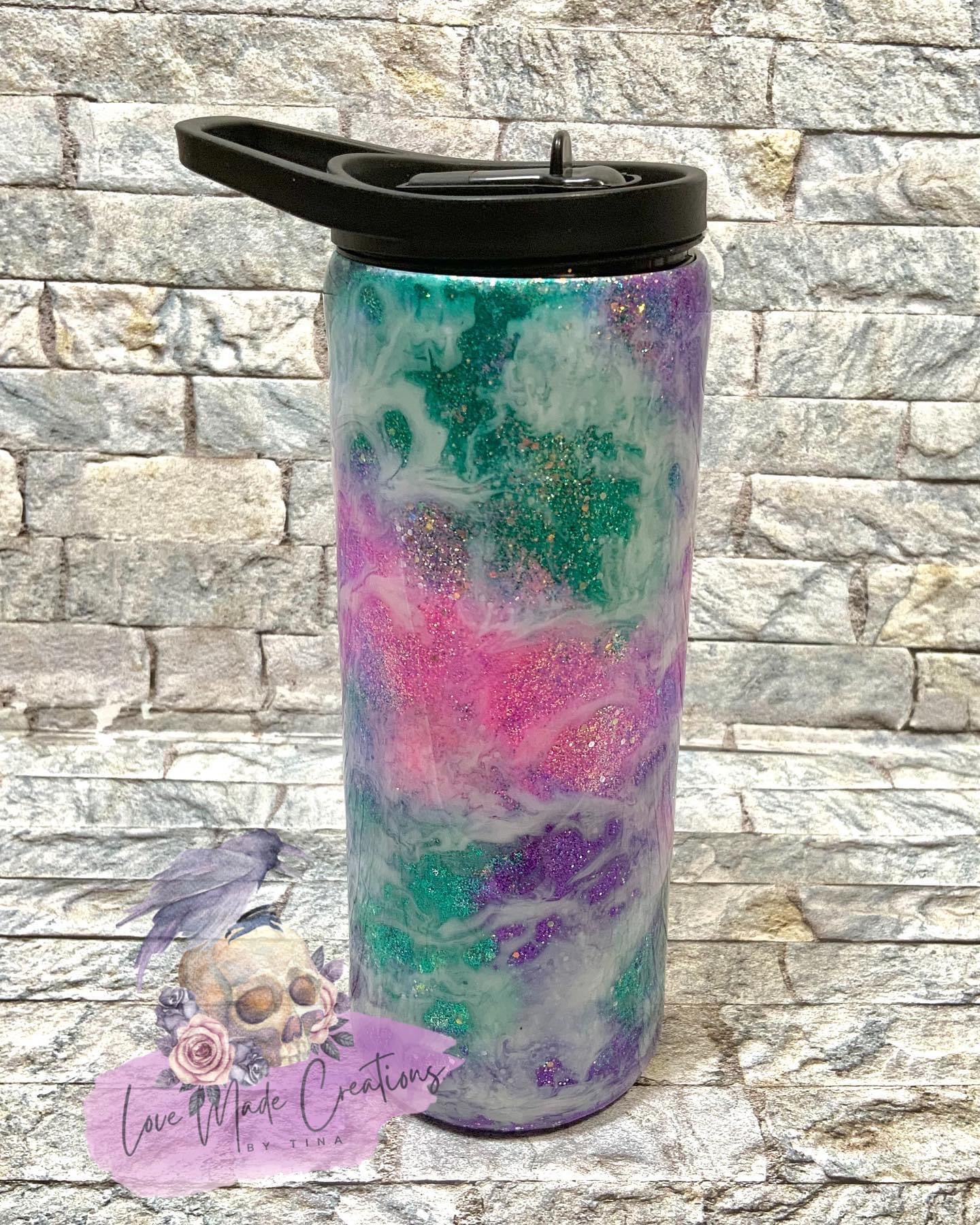 Glittered Milky Way Tumbler