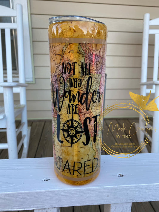 Not All Are Lost Map Tumbler