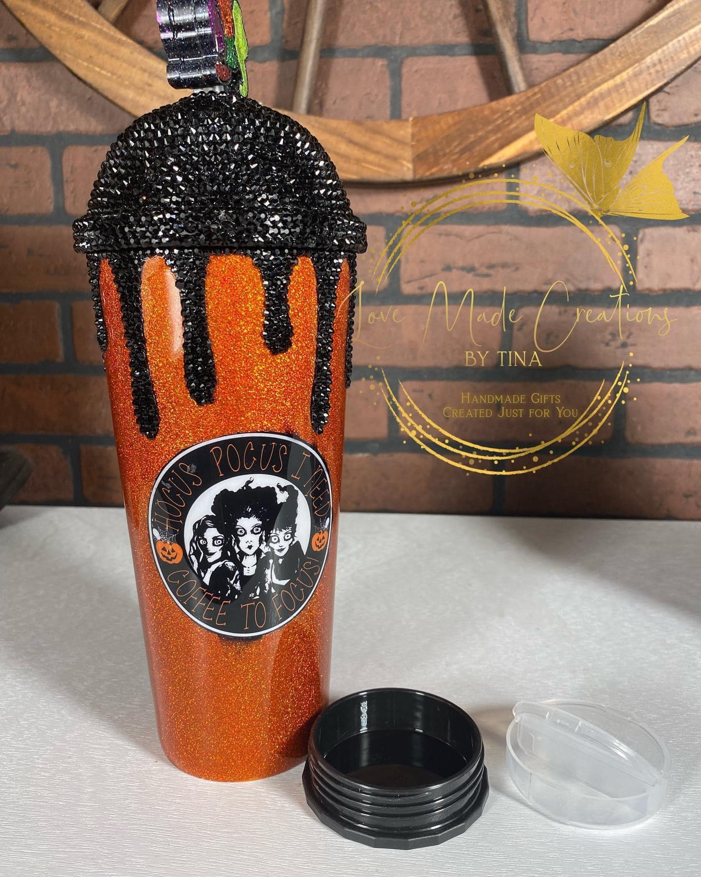 Witch Inspired Rhinestone Slurp Tumbler