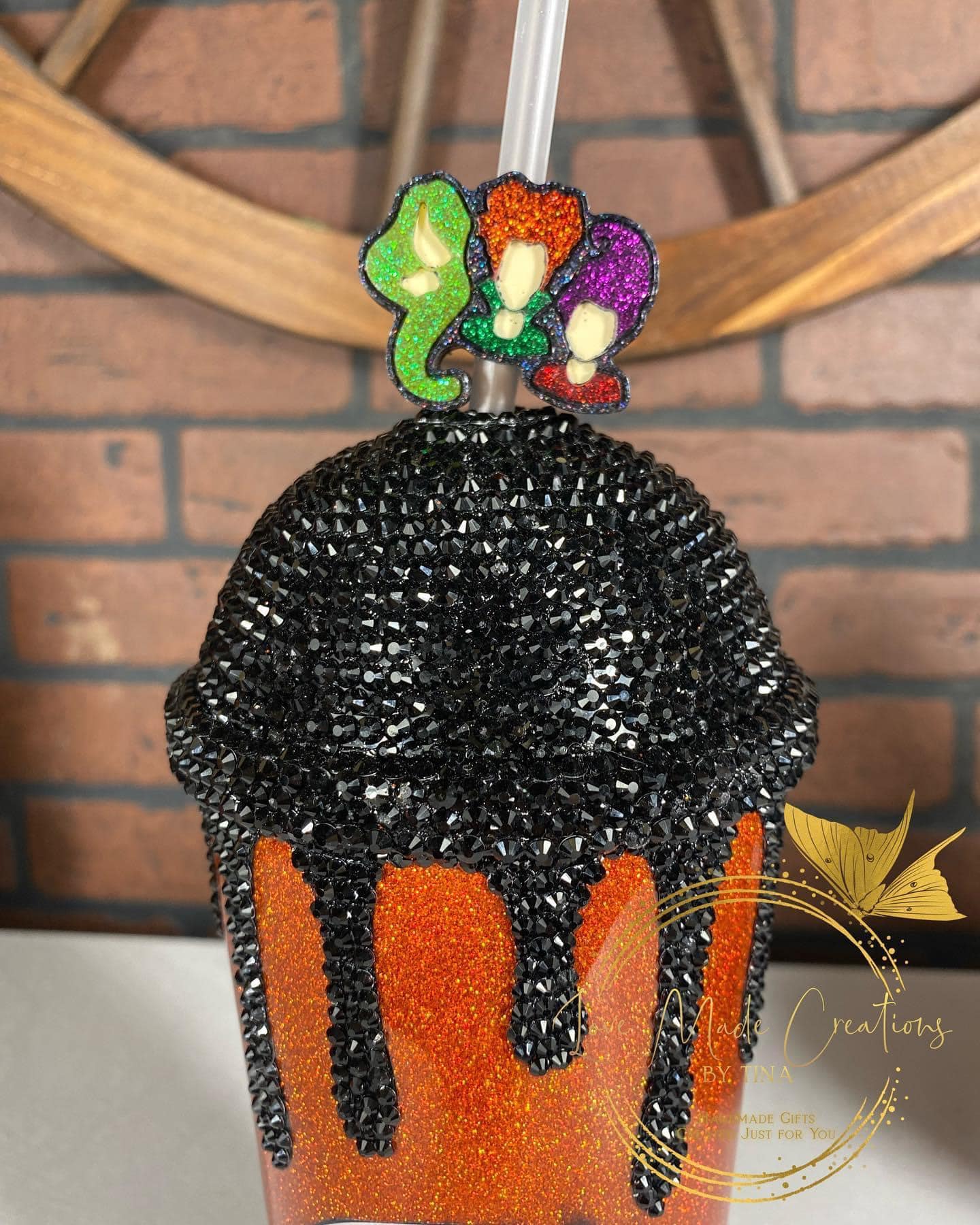 Witch Inspired Rhinestone Slurp Tumbler